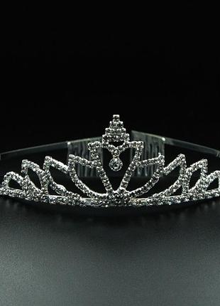 Діадема №202 з білими стразами ажурна куплю діадеми в інтернет магазині від постачальника