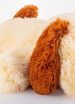 Мягкая игрушка собака алина шарик 55 см персиковый