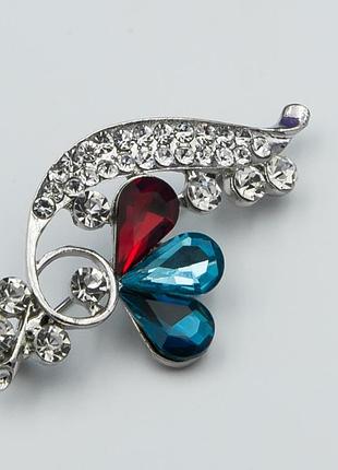 Брошь №406 бабочка с камнями бижутерия харьков .