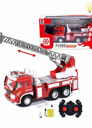 Машина пожарная на радио управлении, свет, аккумулятор № 5a-454