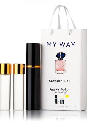 Парфюм женский giorgio armani my way с феромонами 3х15 мл