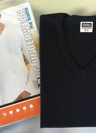 Мужская нательная футболка лонгслив  с длинным рукавом турецкой фирмы oztas1 фото