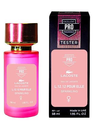 Lacoste eau de lacoste l.12.12 pour elle sparkling тестер pro жіночий 58 мл