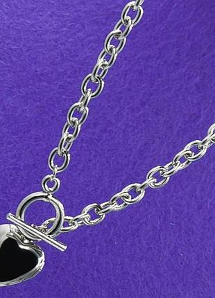 Подвеска №279 48 см белого цвета с сердечком недорого в интернет-магазине .