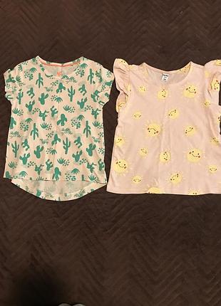 Комплект футболок для дівчинки 98/104