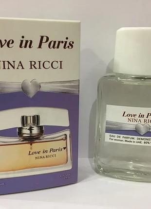 Женская парфюмированная вода nina ricci love in paris (легкий, свежий, цветочный аромат)