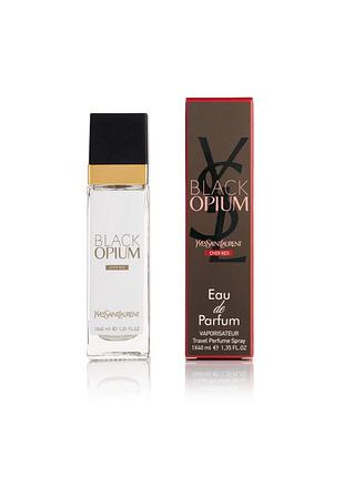 Жіночі парфуми yves saint laurent black opium over red — travel perfume 40ml