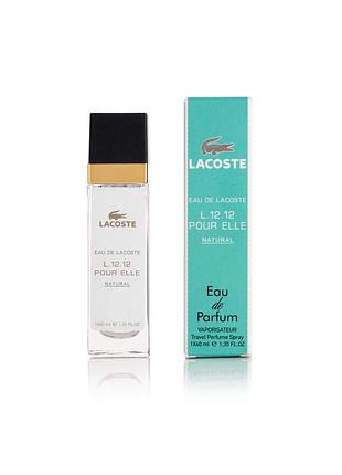 Женский парфюм lacoste eau de lacoste l.12.12 pour elle natural - travel perfume 40ml