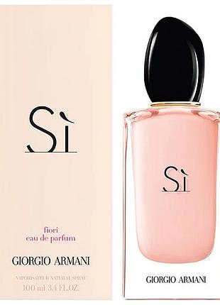 Женская парфюмированная вода giorgio armani si fiori 100 мл (euro)