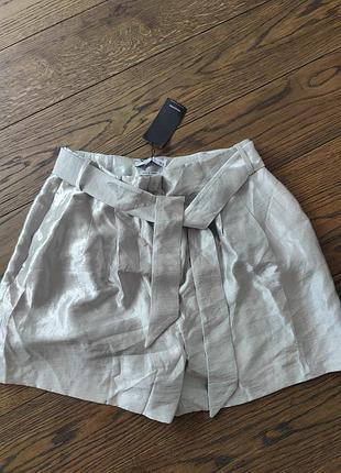 Серебряные шорты с поясом l-xl
