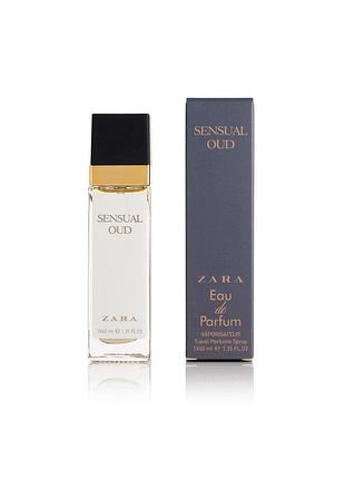 Жіночі парфуми zara sensual oud — travel perfume 40ml