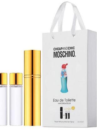 Парфюм женский moschino cheap and chic i love love с феромонами 3х15 мл