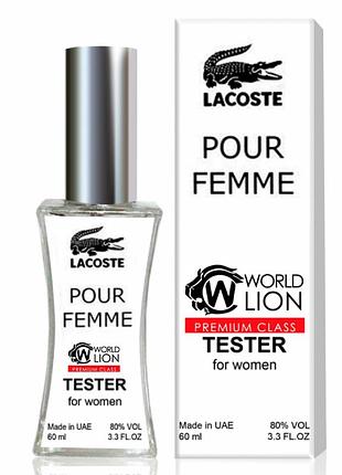 Lacoste pour femme тестер premium class жіночий 60 мл