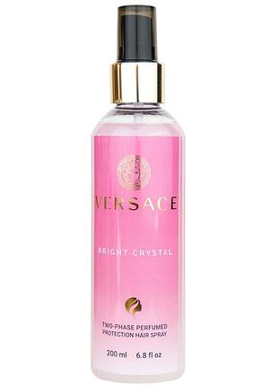 Двофазний парфумований захисний спрей для волосся versace bright crystal exclusive euro 200 мл