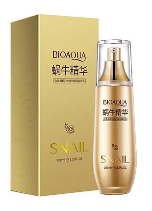 Відновлюючий та еластичний лосьйон-есенція для обличчя bioaqua snail 100 мл (bqy50356)