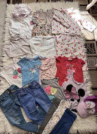 Лот, пакет, набір одягу дівчинці на 3-4р