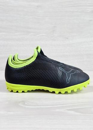 Детские футбольные сороконожки без шнуровки puma оригинал, размер 29 (копочки)