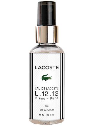 Парфум чоловічий lacoste eau de l.12.12 blanc-pure 68 мл
