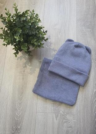 Зимовий комплект: шапка та хомут для немовлят