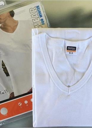 Мужская нательная футболка лонгслив с длинным рукавом турецкой фирмы oztas!1 фото