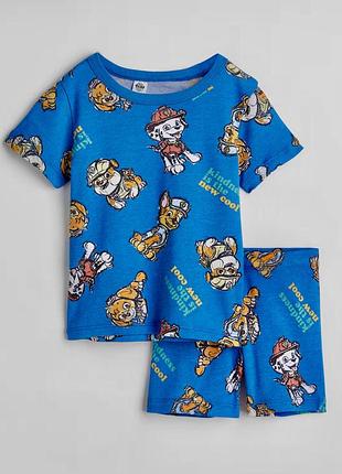 Піжама літня -футболка і шорти щенячий патруль paw patrol nickelodeon h&m (швеція)