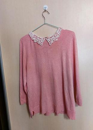 Романтический свитер с кружевным воротом papaya 16