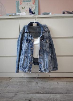 Джинсовый жакет на девочку