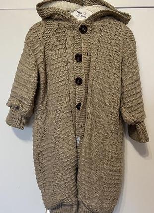 Вʼязаний комбінезон 3-6 місяців