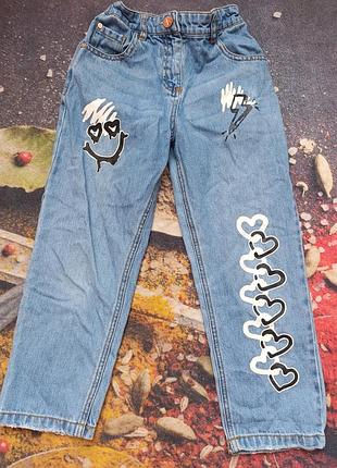 Крутые джинсы для девочки 6 лет