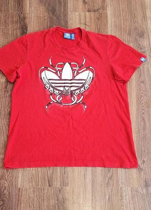 Мужская уникальная футболка adidas original с большим лого оригинал