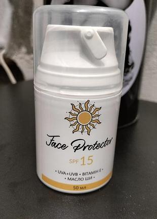 Увлажняющий солнцезащитный крем для лица spf 15, 50 мл