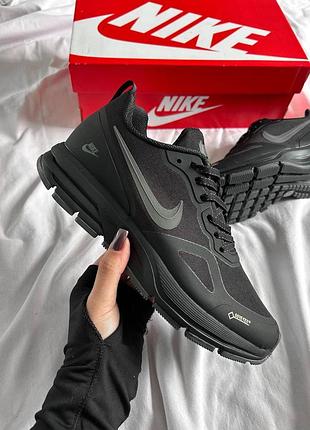 Чоловічі кросівки nike structure 26 black gore-tex termo найк чорного кольору термо