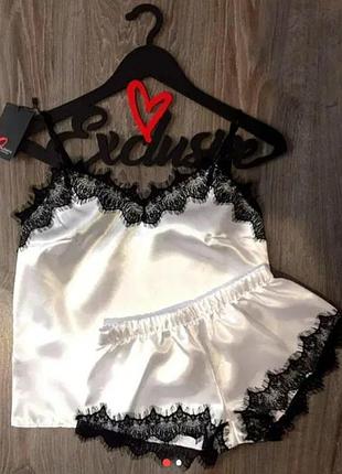 Пижама шелковая