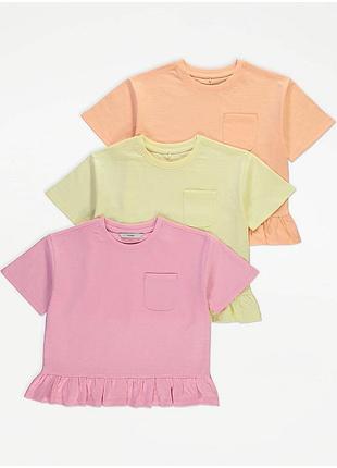 Хлопковые футболки george на девочку 6-7, 7-8, 8-9, 9-10, 10-11 лет