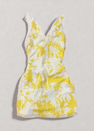Сукня zara жовто біла розмір с