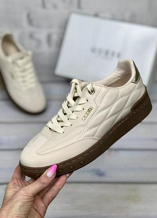 Кеды женские guess iquilt quilted low-top sneakers оригинал