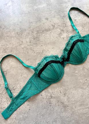 Мереживний корсетний бюстгальтер балконет yamamay