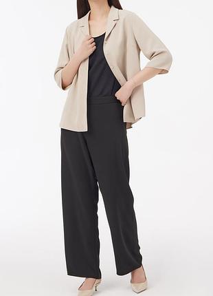 Бежевый без подкладки жакет/пиджак большого 24 размера