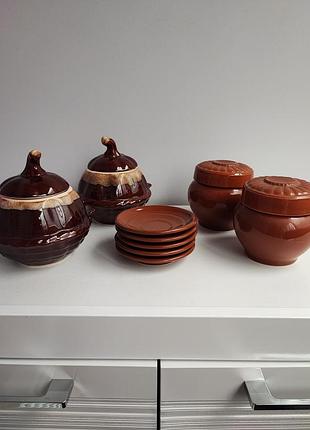 Горшки глиняные для запекания