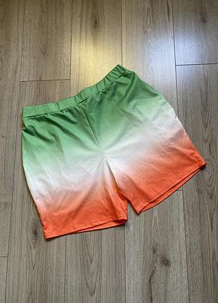 Стильні шорти еластичні різнокольорові хл 14