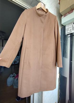 Базове вовняне пальто у відтінку "карамель"