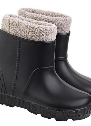 Хит сезона! женские сапоги 37-41 чоботи галоши  з мехом дутики  пена резина