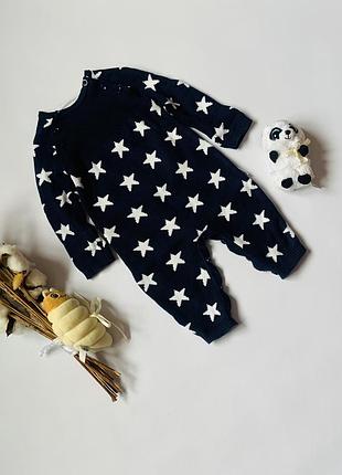 В’язаний теплий человечек juniors для малюка 0-3 місяці