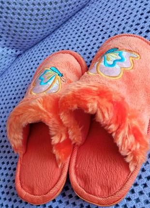 Теплые тапочки девочке 4
