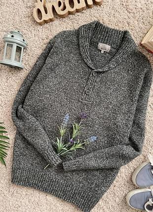 Плотный мягкий свитер с отложным воротничком No352max