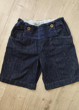 Джинсовые шорты с утяжкой на поясе