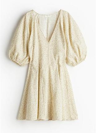 Красива відьна сукня плаття в квіти h&m