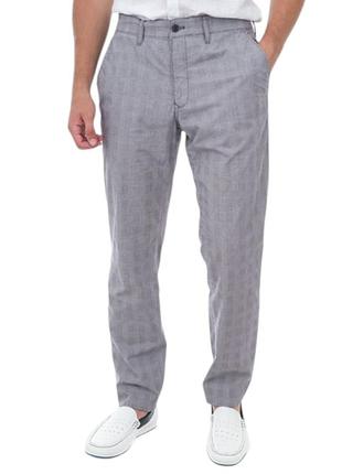 Брюки мужские светлые в клетку чинос joop брюки брендовые 36 xl в клетку