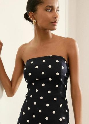 Красивое платье в горошек как новое