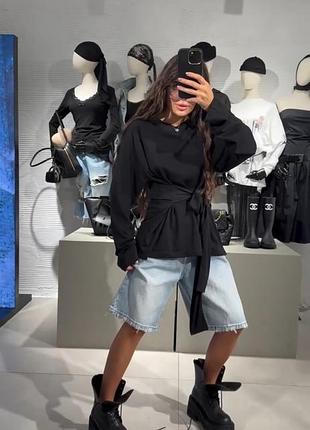 Світшот с завʼязками